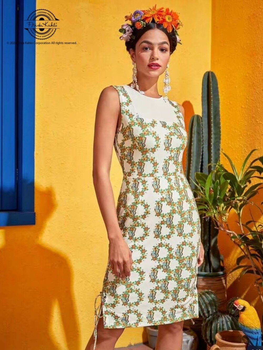 Yumiko Frida Kahlo Lace Up Side Dress🪷.